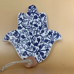 Small Hamsa Wall Art Intricate Plant Style